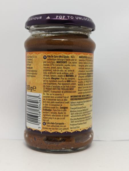 Pataks Extra Hot Curry Paste 283g